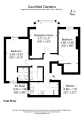 Floorplan of Courtfield Gardens, Ealing, London, W13 0EY